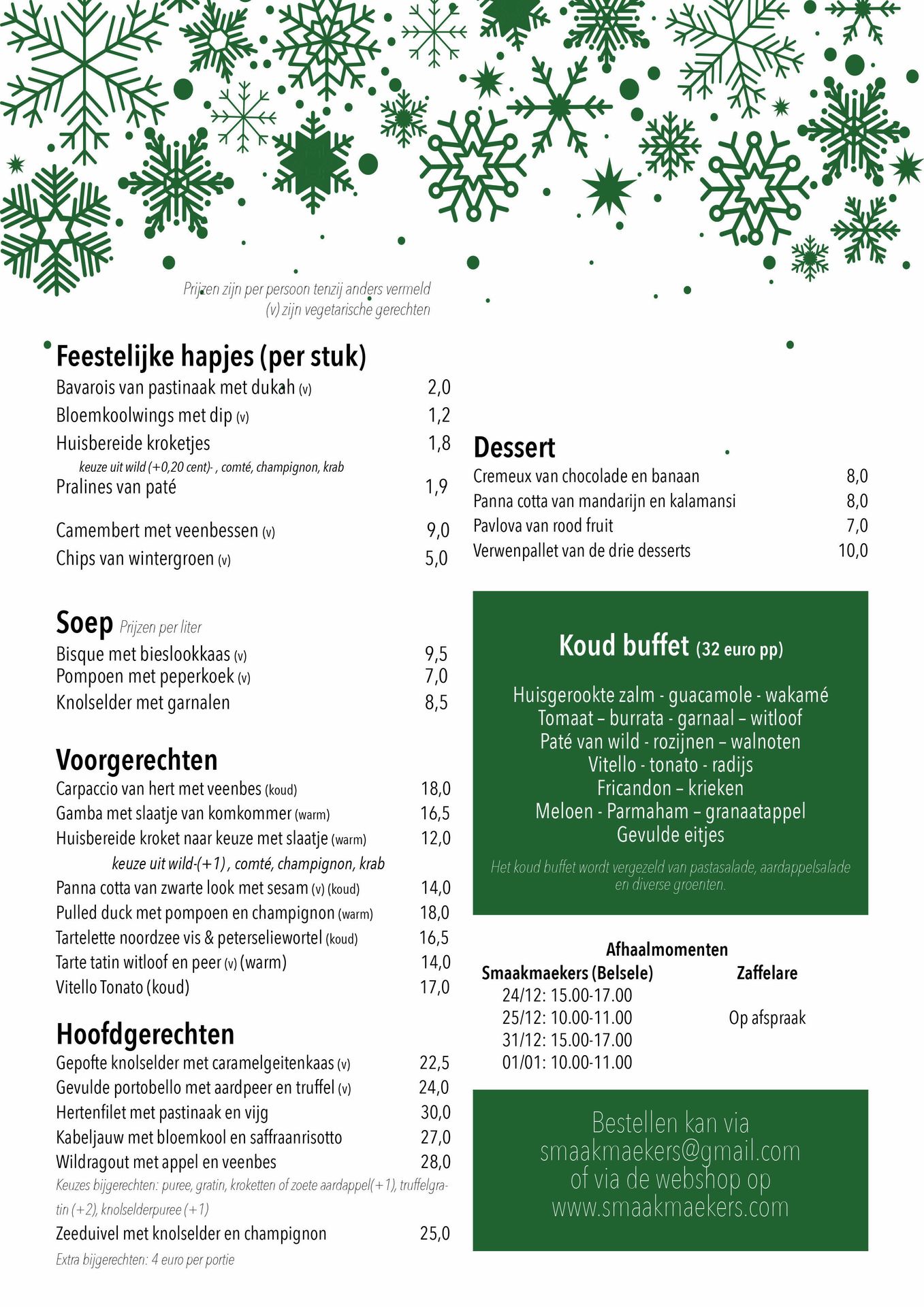 Feestdagen Smaakmaekers
